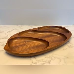 Mid Century Modern Mahogany Serving Tray
